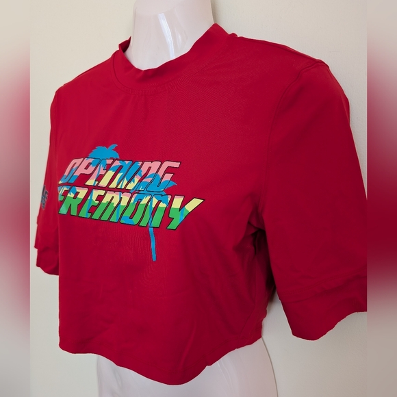 Opening Ceremony Rash Guard Medium Red - Picture 5 of 13